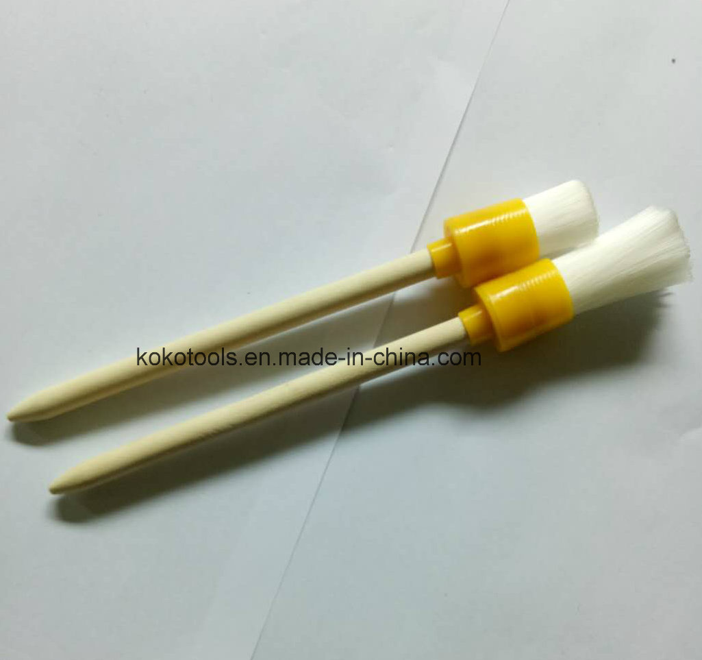 木柄塑料壳圆头刷 尼龙毛